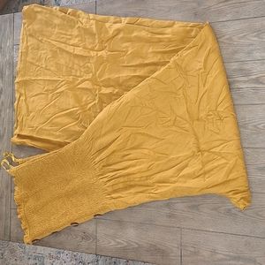 Mustard wide leg Romper